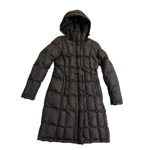 The‎ North Face Long Puffer Parka Women S Black Hooded Quilted Down Coat